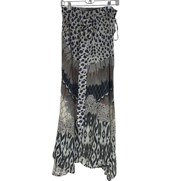 SAKKAS - WOMEN'S ONE SIZE - MULTICOLOR WRAP AROUND SKIRT/SWIM COVER-UP - Picture 1 of 8